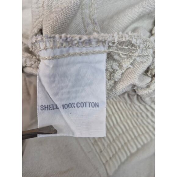 VTG 80s 70s Y2K City Limits Denim Jacket Beige w/Contrasting Floral Accents M - Picture 7 of 8